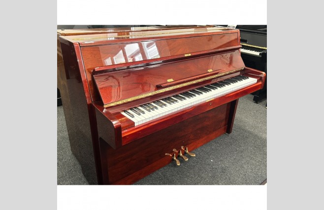 Samick Polished Red Mahogany Modern Upright Piano, Used - All Inclusive Premium Package (SN:794025) - Image 10